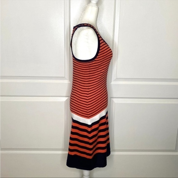 Lilly Pulitzer Stanton Orange Buoy Stripe Sweater Dress Sz M NWT - Picture 3 of 10